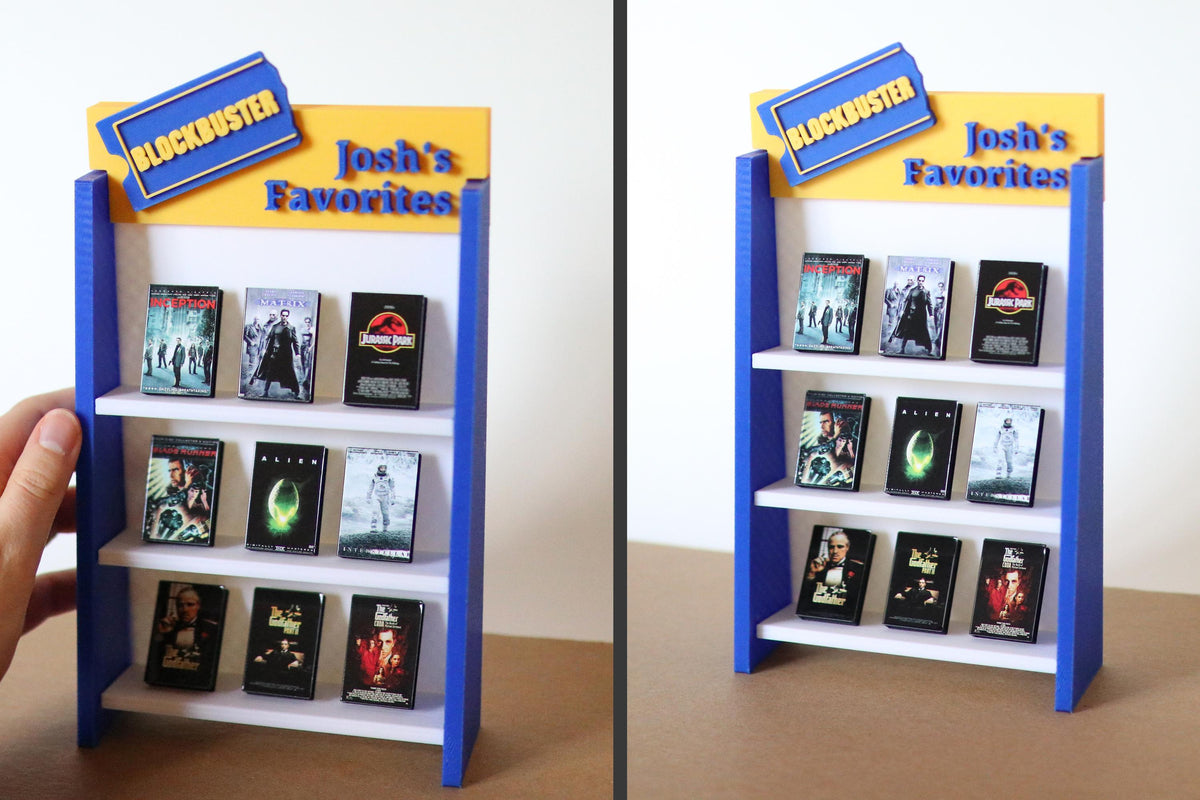 CUSTOM Mini Blockbuster Retro Shelf Vintage Display