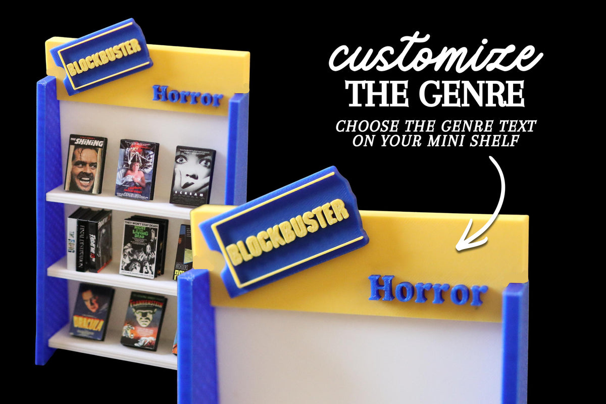 CUSTOM Mini Blockbuster Retro Shelf Vintage Display