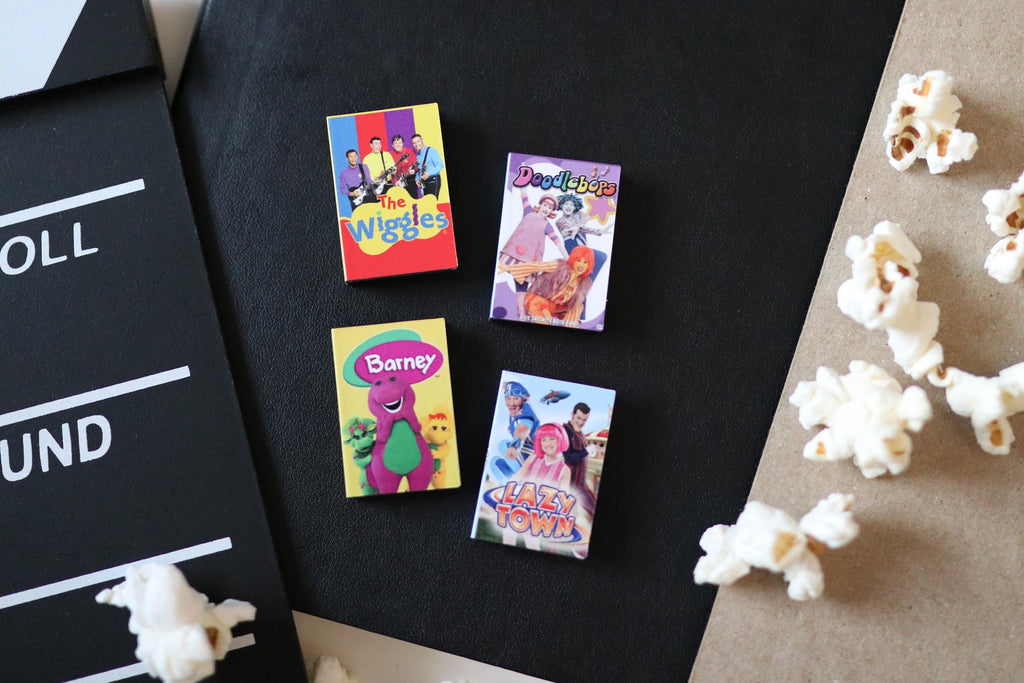 Mini Magnet Nostalgic Kids TV DVDs