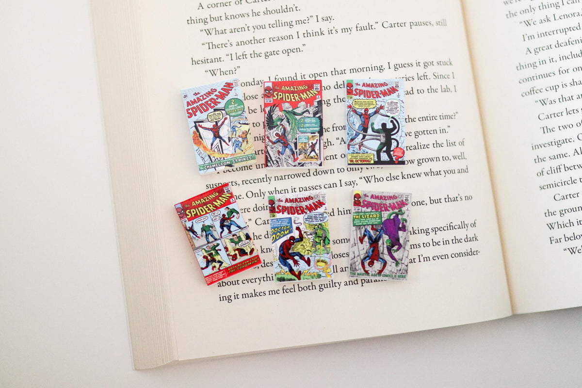 Mini Magnet Superhero Comic Books