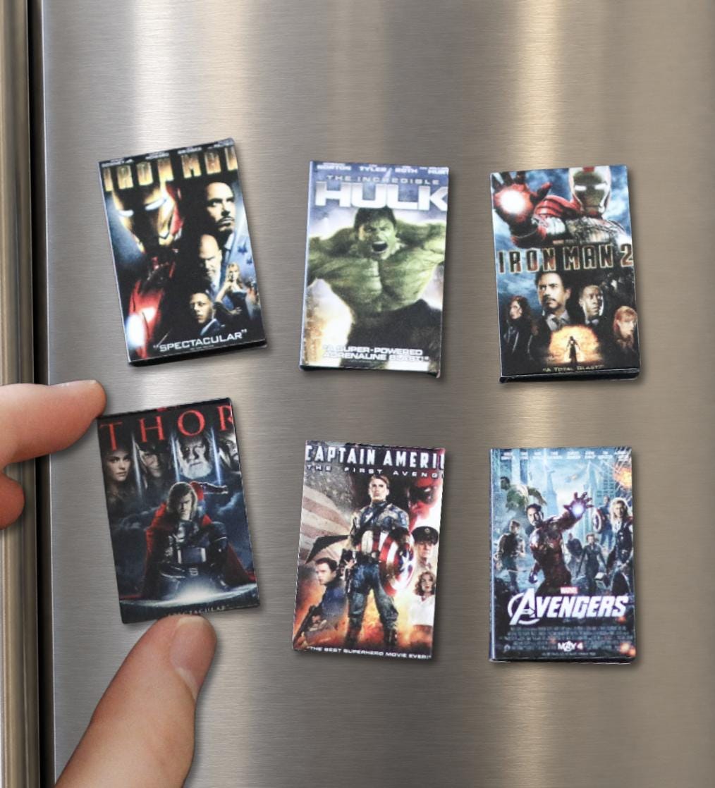 Mini Magnet Superhero Movies