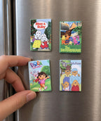 Mini Magnet Nostalgic Kids TV DVDs
