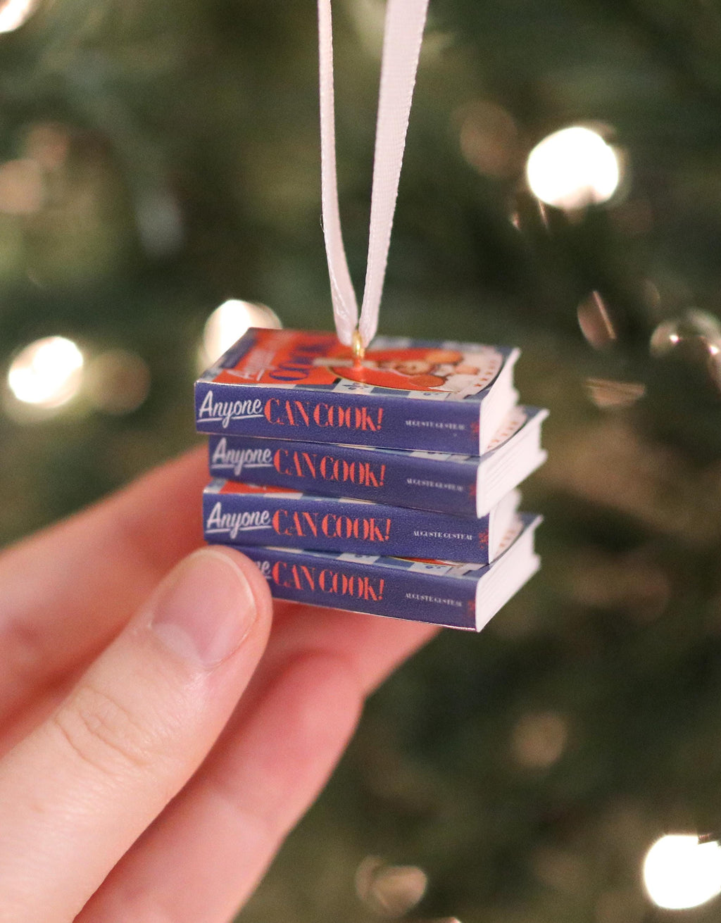 Anyone Can Cook Book Ornament
