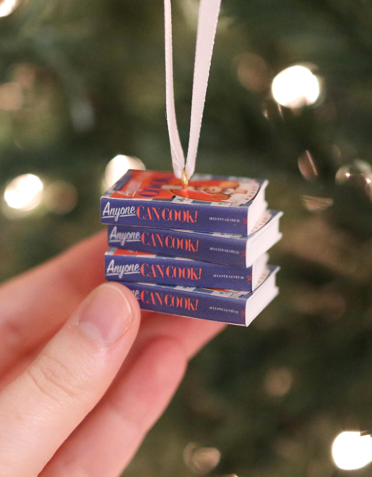 Anyone Can Cook Book Ornament