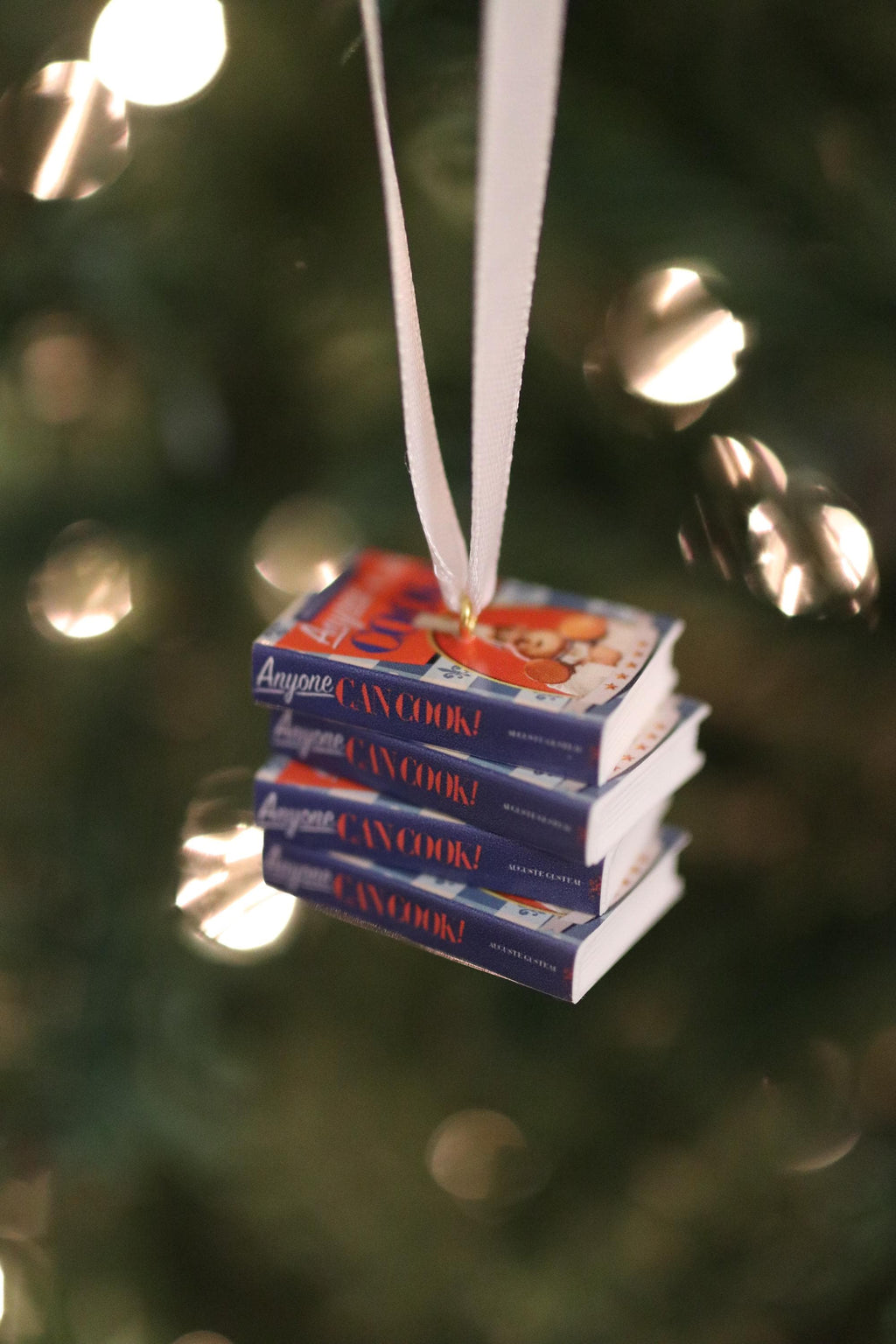 Anyone Can Cook Book Ornament