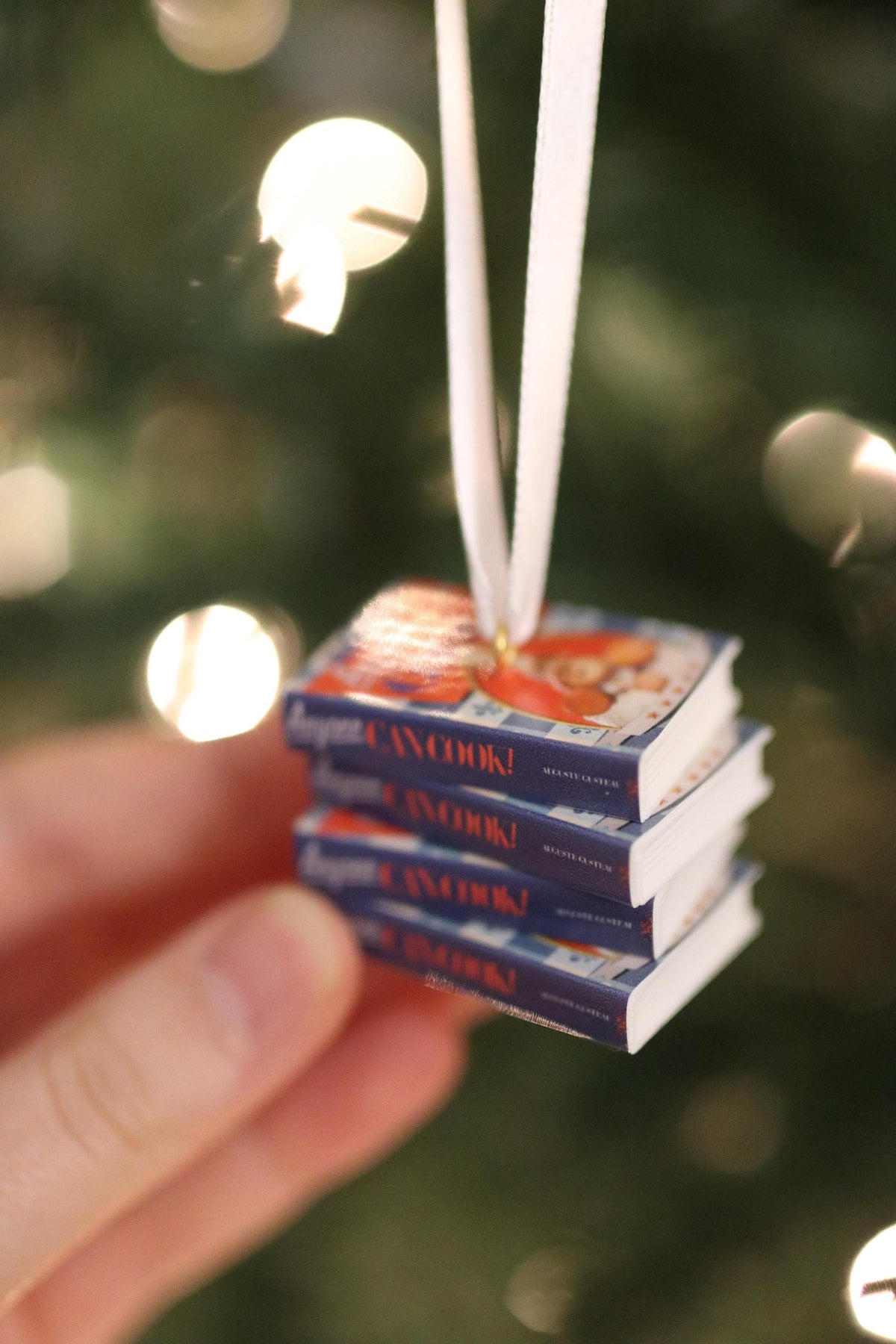 Anyone Can Cook Book Ornament
