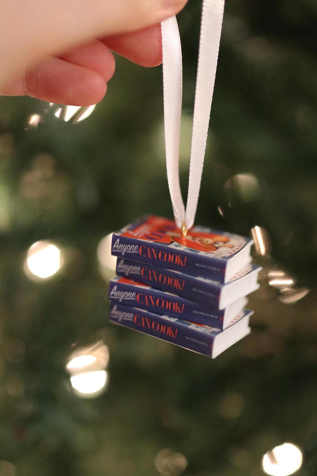 Anyone Can Cook Book Ornament