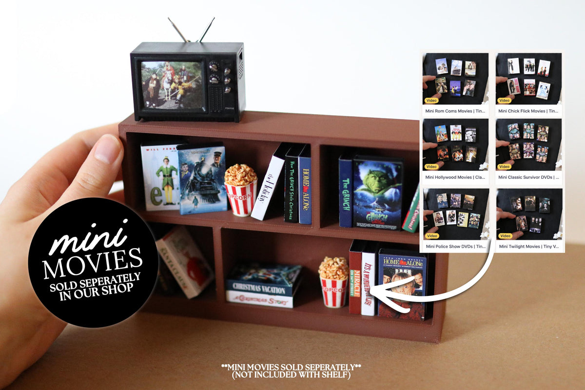 Mini VHS Shelf Modern Display