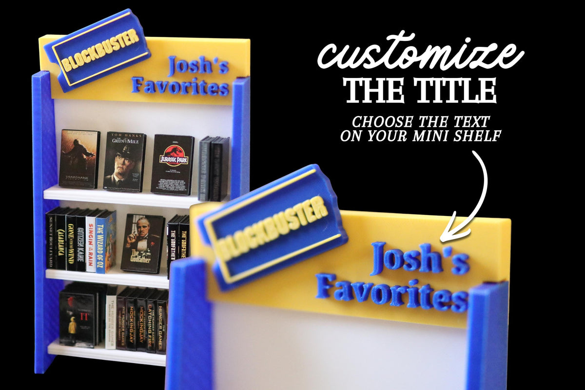 CUSTOM Mini Blockbuster Retro Shelf Vintage Display