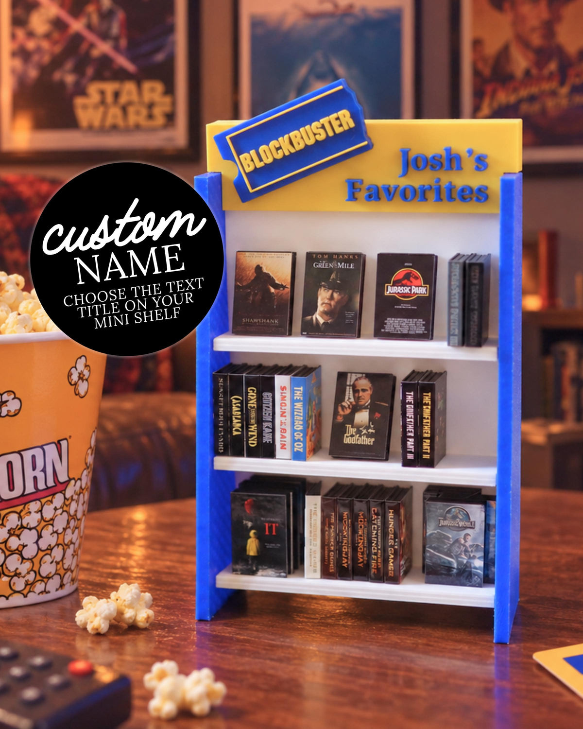 CUSTOM Mini Blockbuster Retro Shelf Vintage Display