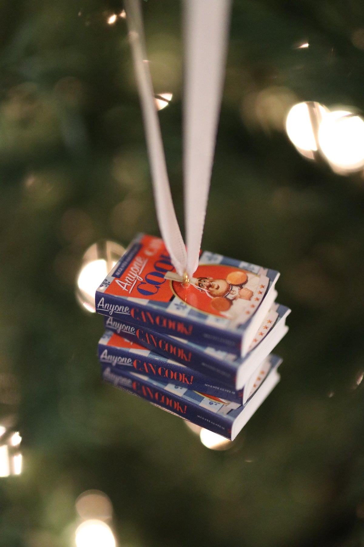 Anyone Can Cook Book Ornament